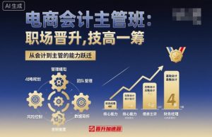 电商会计主管班,职场晋升,技高一筹-木石资源网
