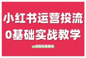 小红书运营投流，小红书广告投放从0到1的实战课，学完即可开始投放（更新）-木石资源网