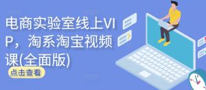 电商实验室线上VIP,淘系淘宝视频课(全面版)-木石资源网